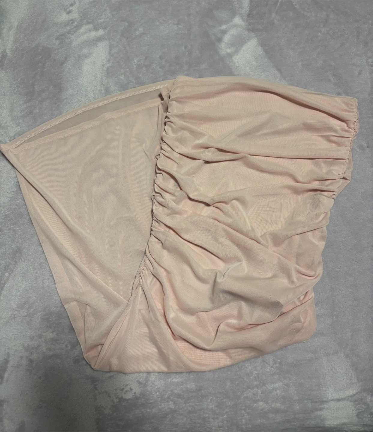 DYNAMITE Ruched Mesh skirt - Pink
