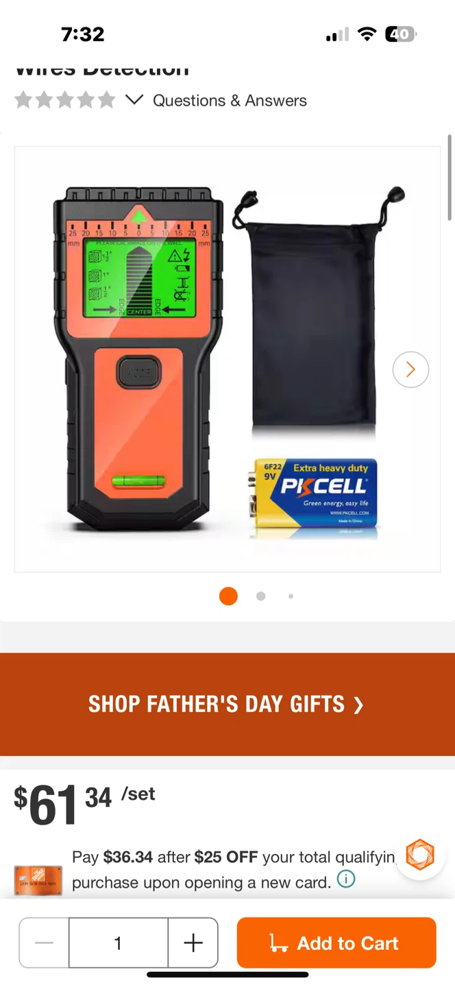 Preciva Wall Scanner Stud Finder - photo 2
