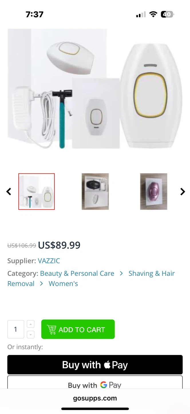 VAZZIC IPL Hair Removal Device - photo 4