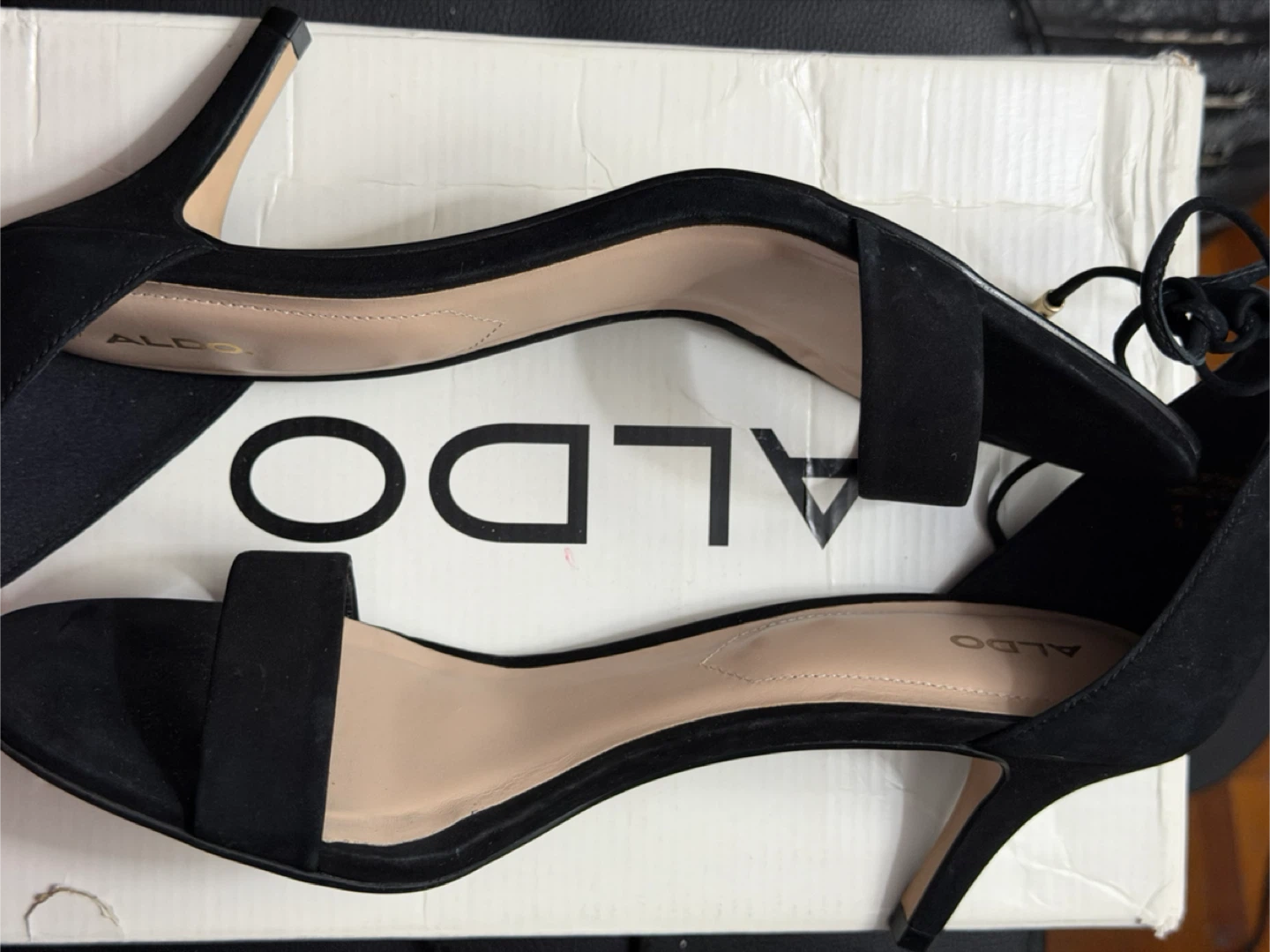 Practically new Aldo heel with straps