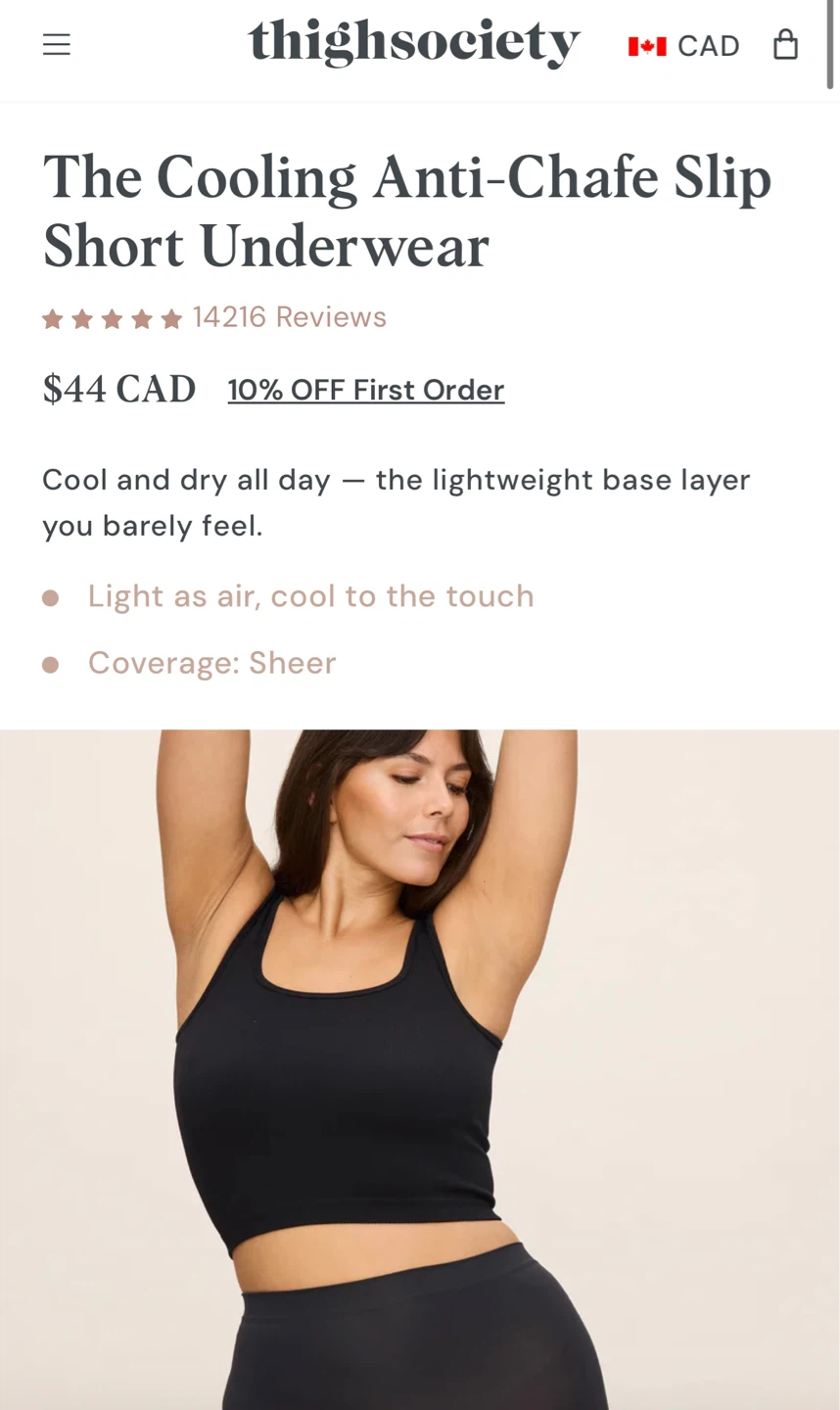 ThighSociety Cooling Anti-Chafe Slip Shorts! - photo 3