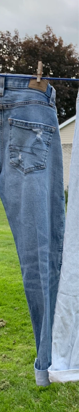 American Eagle Curvy Straight Stretch Jeans - Size 000 - photo 5