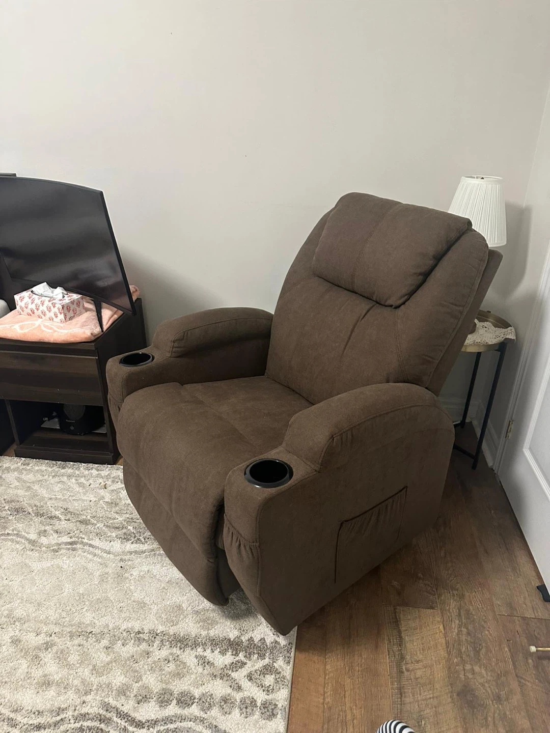 Power massage recliner chair with 360 swivel - photo 2