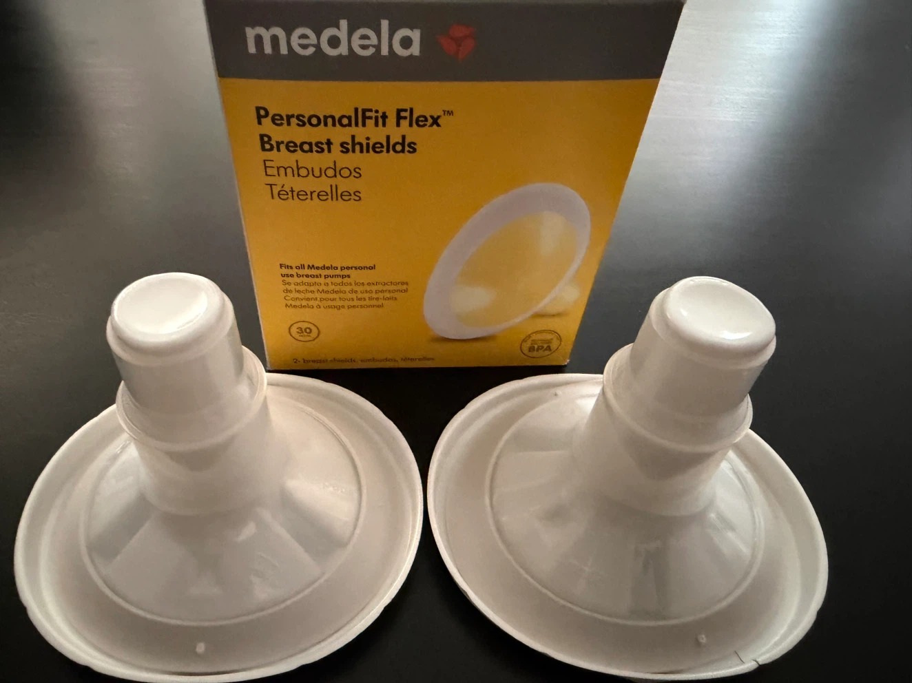 Medela Compatible 30mm Soft Rim Breast Pump Flanges (2-Pack)