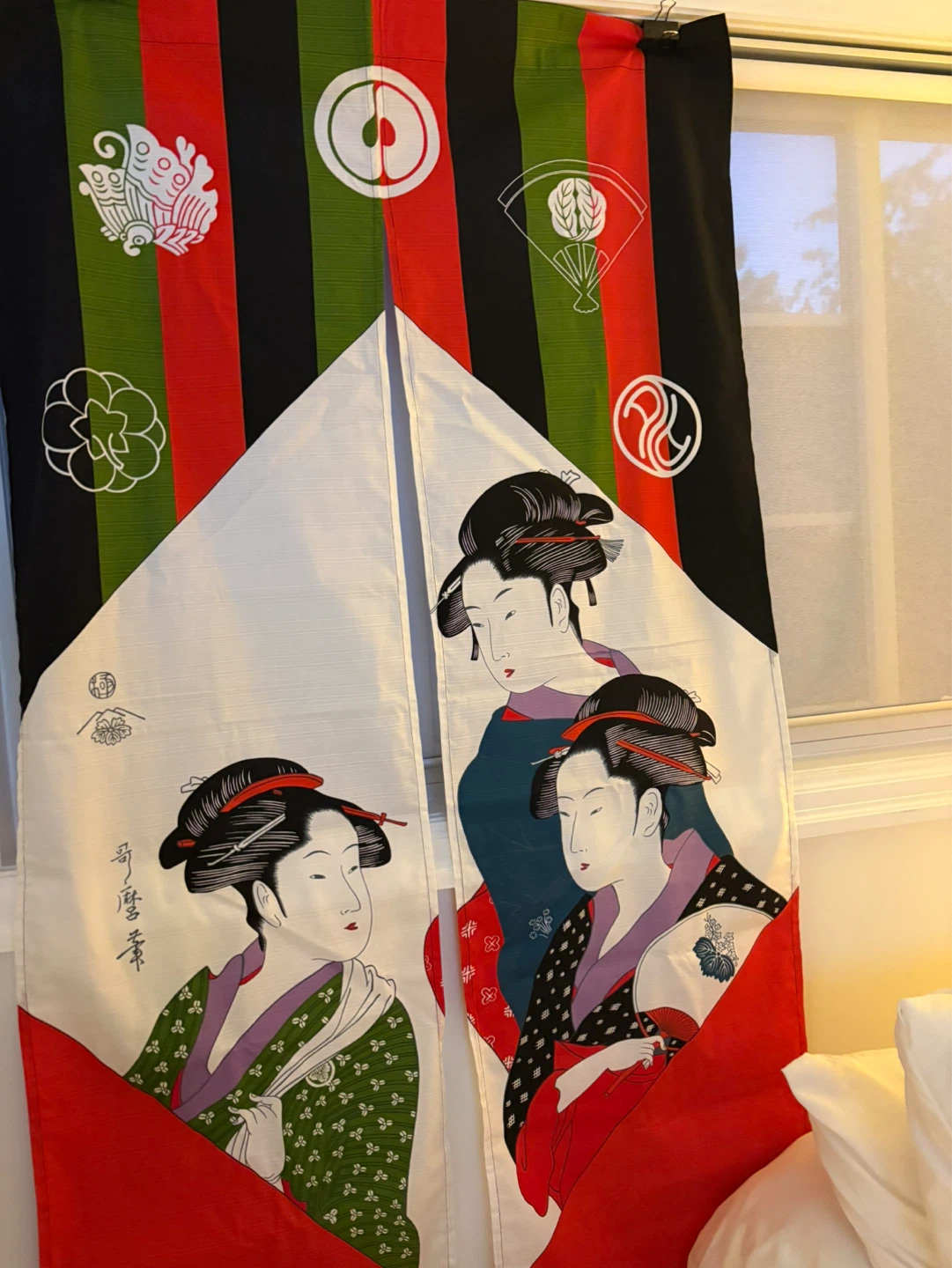 Japanese Geisha Fabric Panel - photo 4
