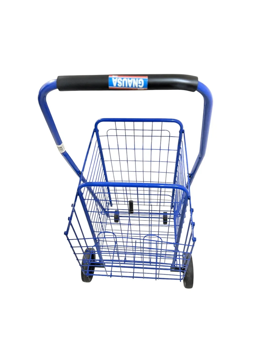 Blue Wire Shopping Cart with Handle - photo 2
