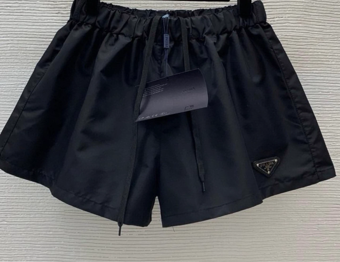 Prada Black Nylon Shorts