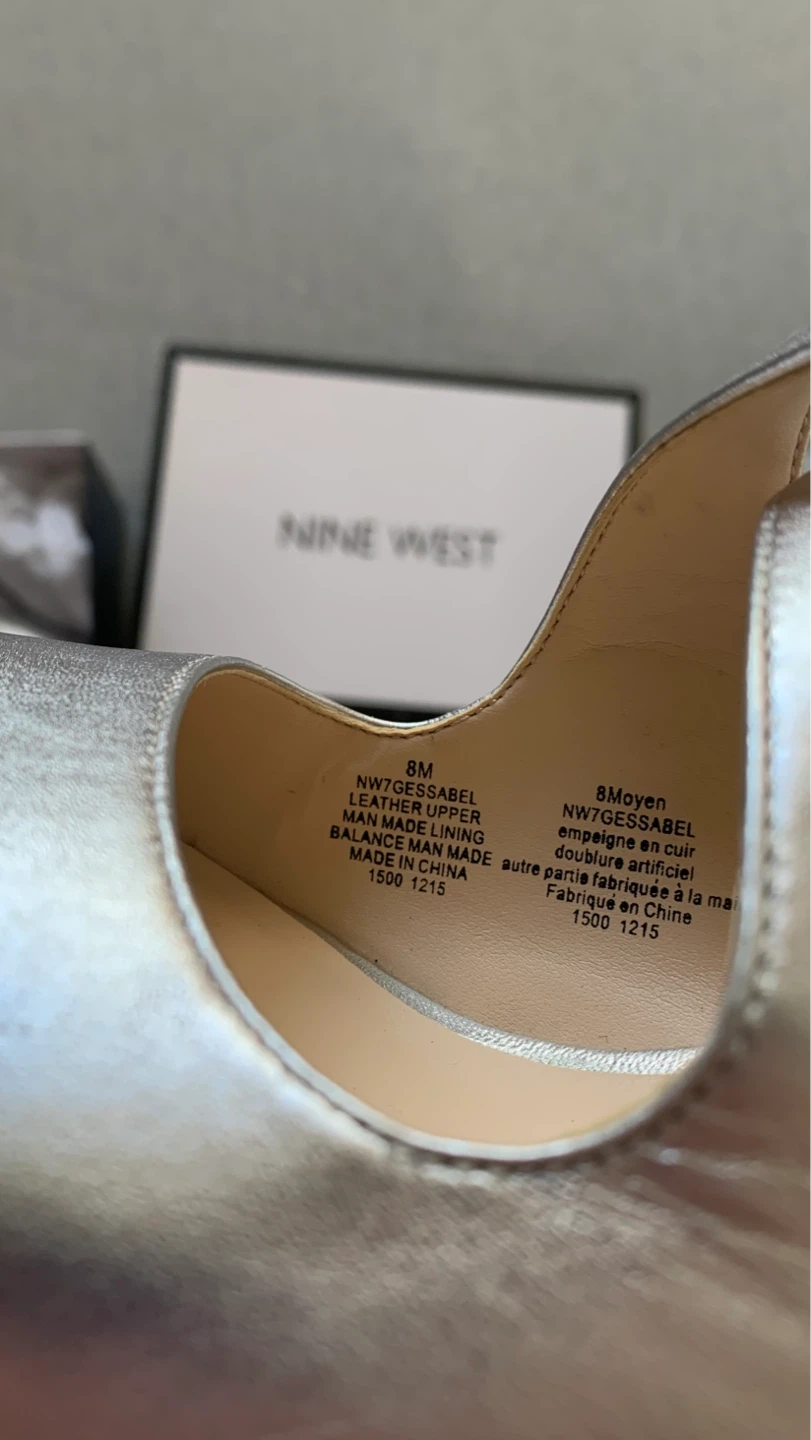 Nine West Silver Heels - Size 8 - photo 5