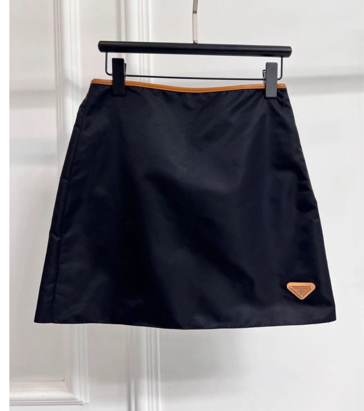 Prada Black Nylon Skirt