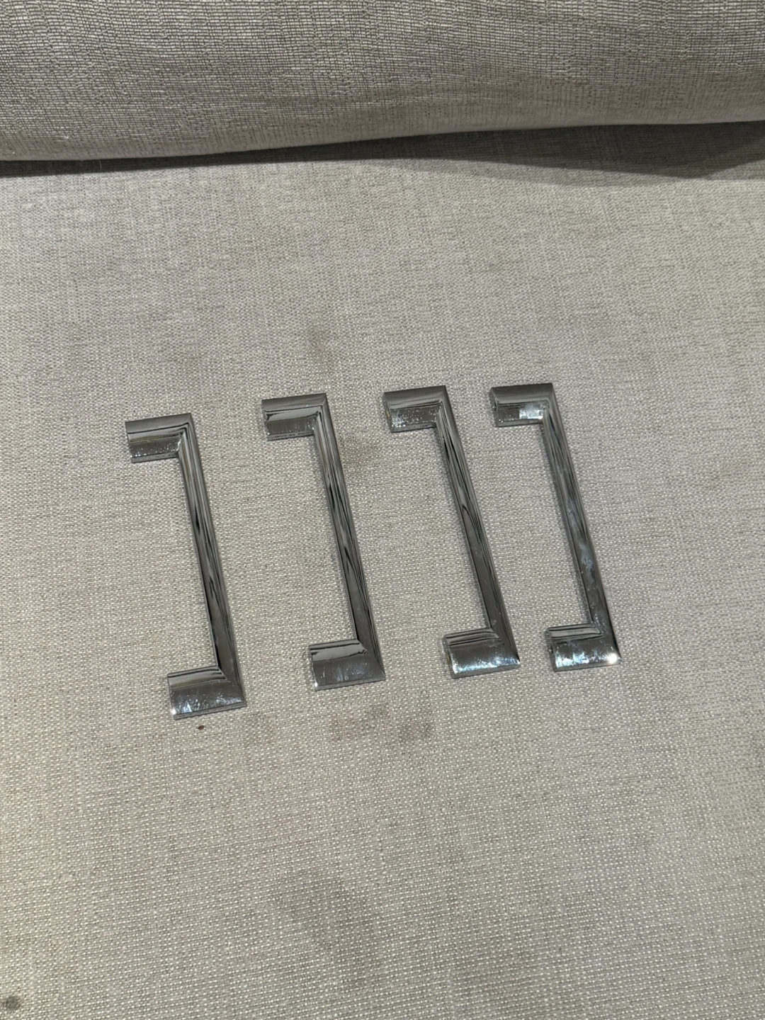 Chrome Cabinet Drawer Pull Handles - Set of 10 - photo 2