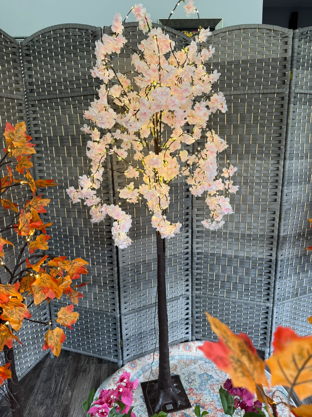 Variety of Light-Up Artificial Maple and Cherry Trees - photo 2