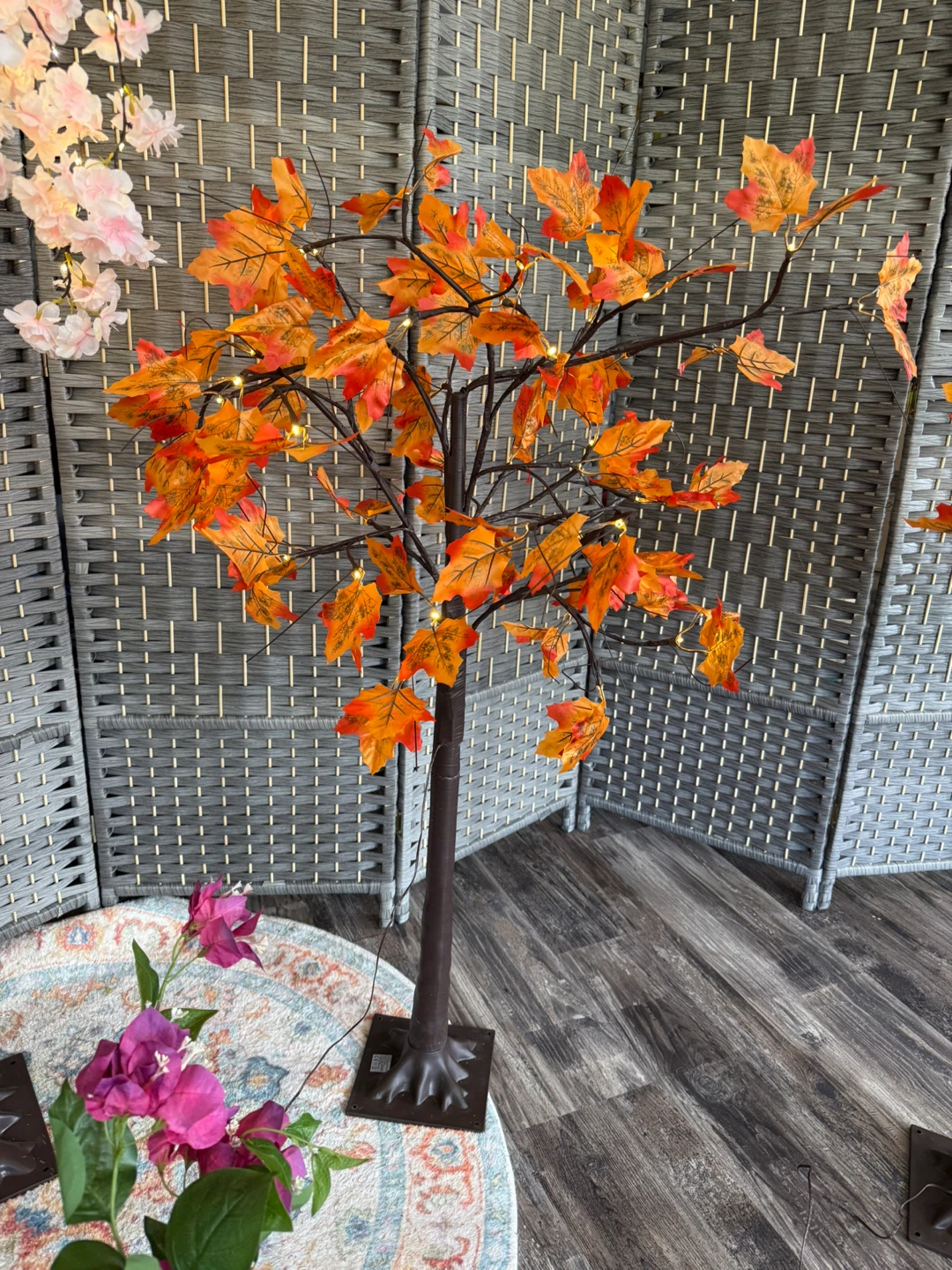 Variety of Light-Up Artificial Maple and Cherry Trees - photo 4