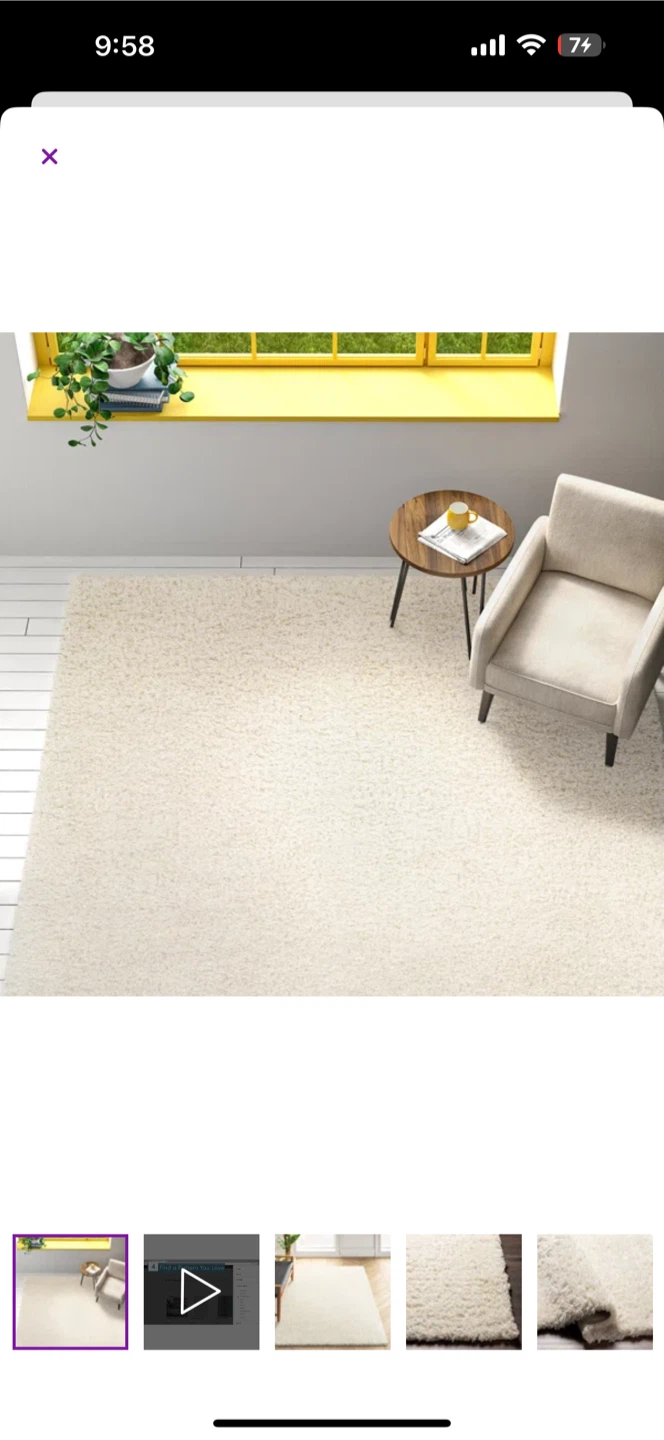 Gilkey Machine Woven Cream Area Rug - photo 2