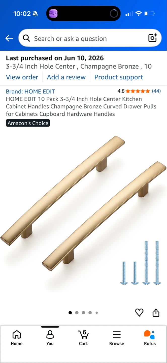 Gold Cabinet Handles - 4 pieces - photo 3
