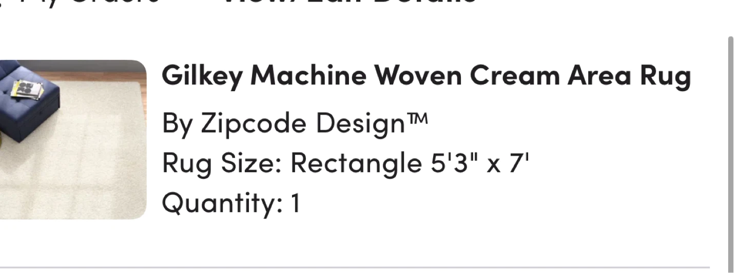 Gilkey Machine Woven Cream Area Rug - photo 4