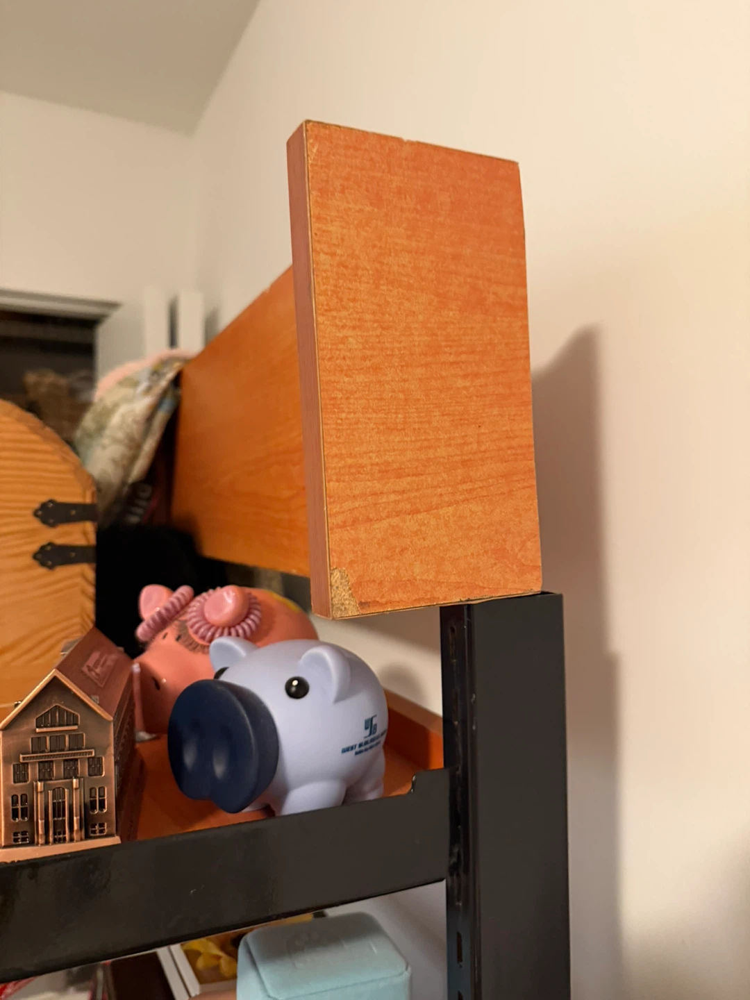 Orange Wood Shelf Unit - photo 3