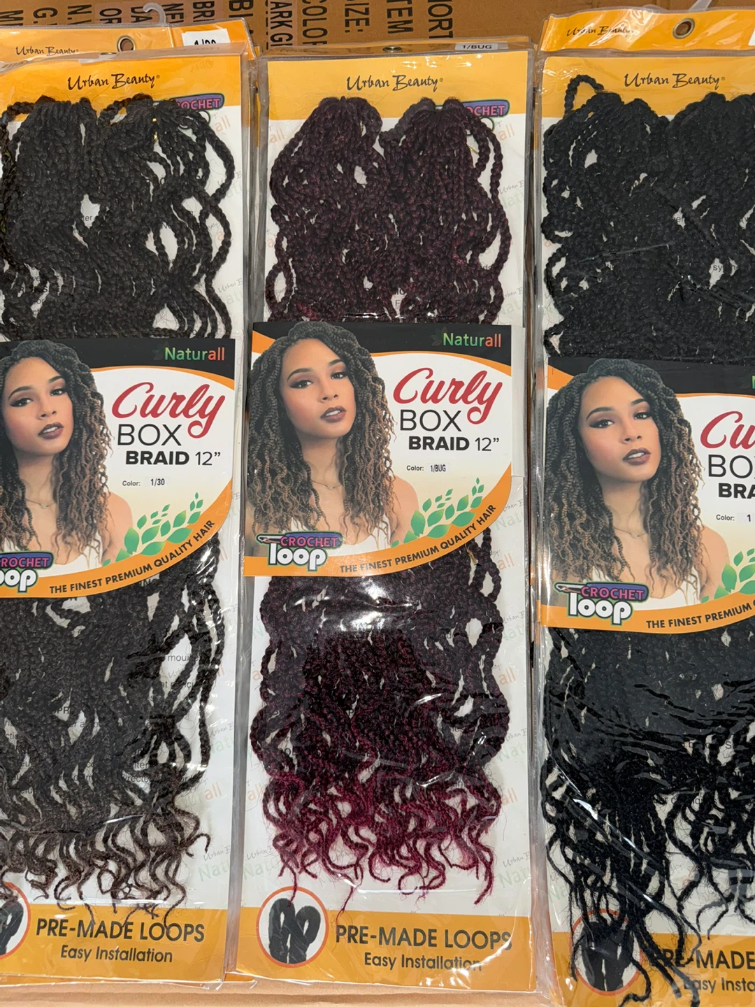 Urban Beauty Curly Box Braid 12" Crochet Hair