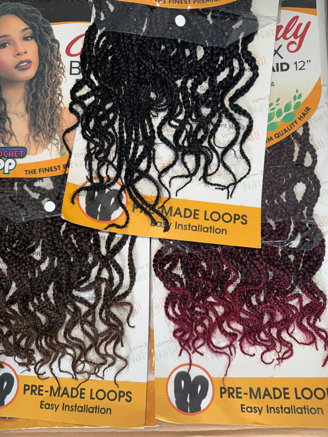 Urban Beauty Curly Box Braid 12" Crochet Hair - photo 2