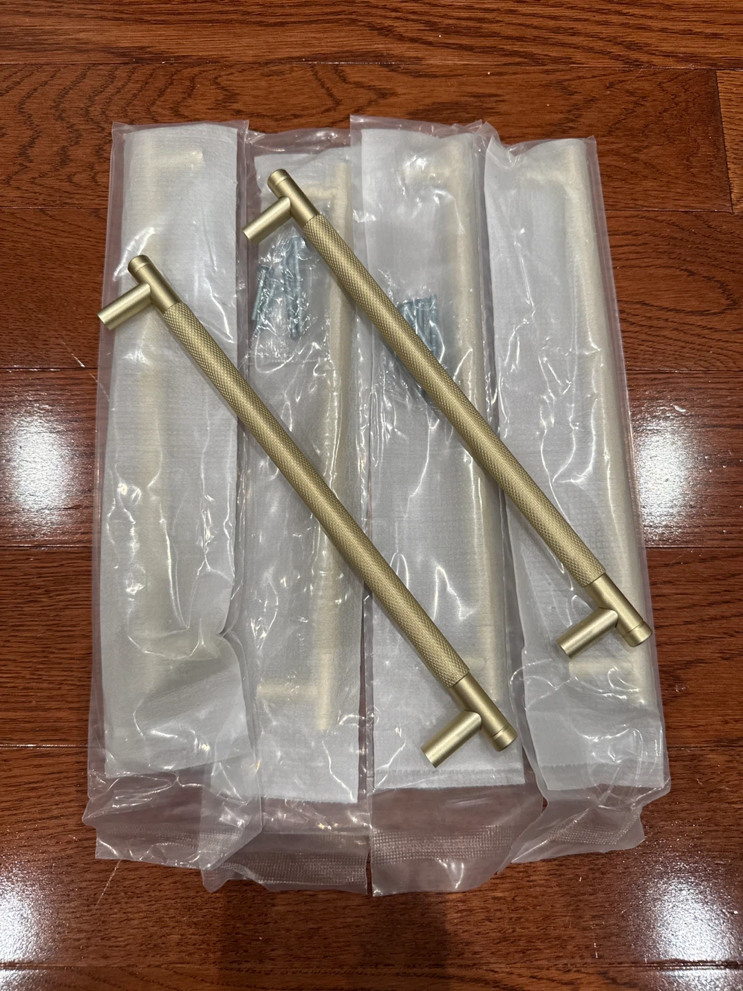 Asidrama 10 Pack 9 Inch Gold Knurled Cabinet Pulls