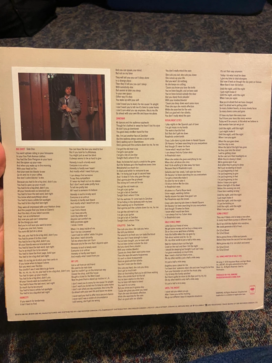 Billy Joel 52nd Street Vinyl Record - photo 2
