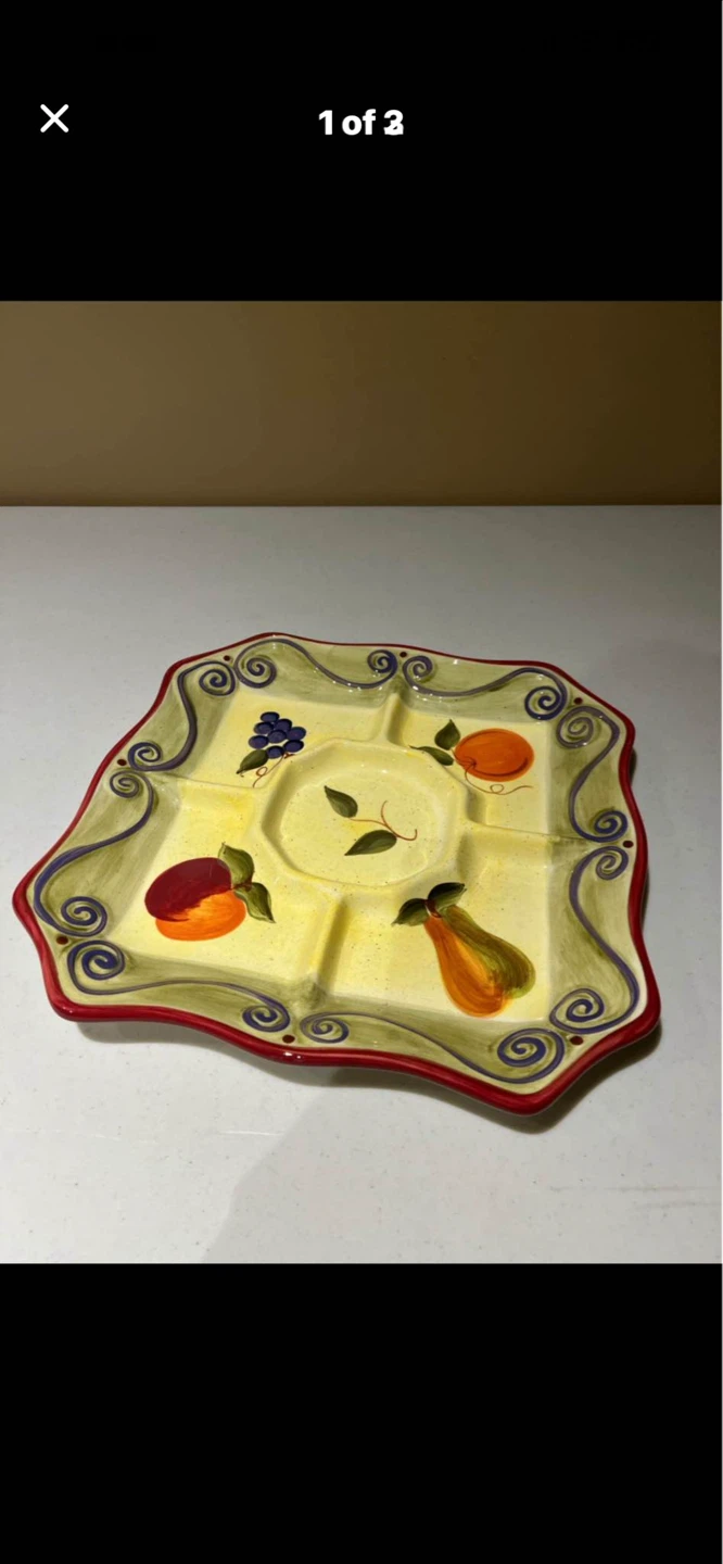 Decorative Fruit Serving Platter