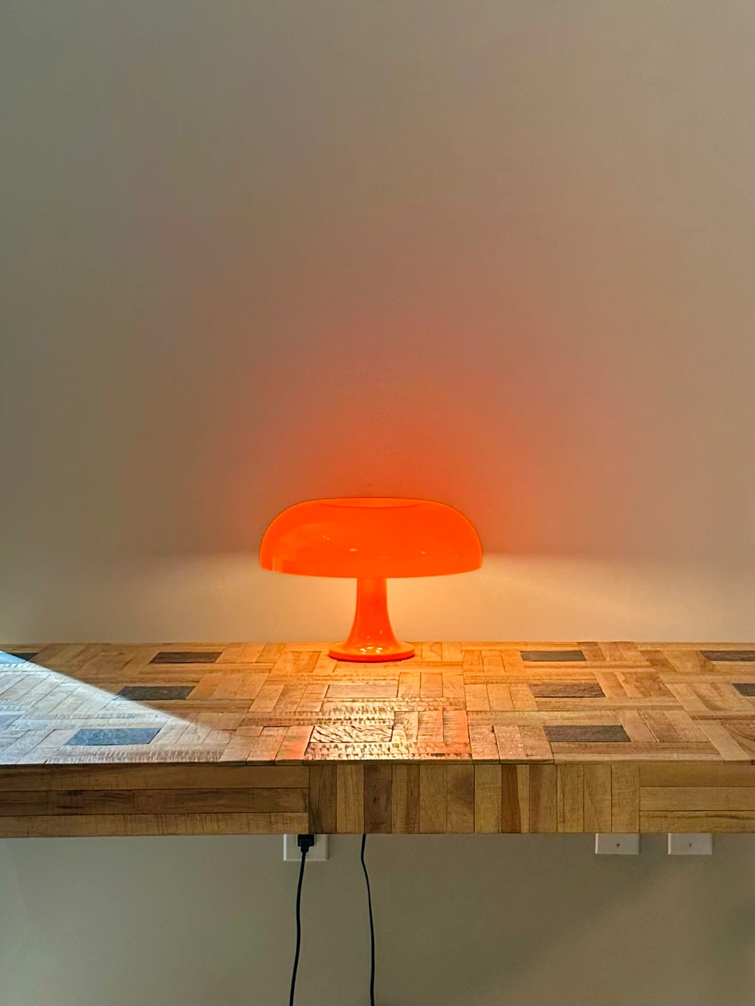 Orange Mushroom Table Lamp