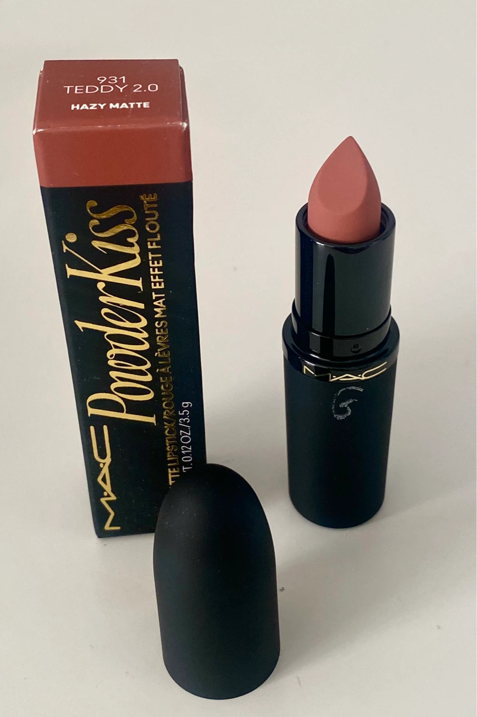 MAC Powder Kiss Lipstick 931 Teddy 2.0 Hazy Matte