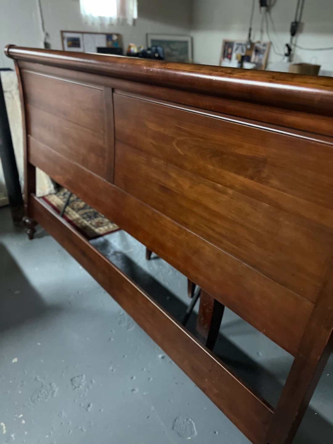 Ethan Allen king size sleigh bed frame - photo 2