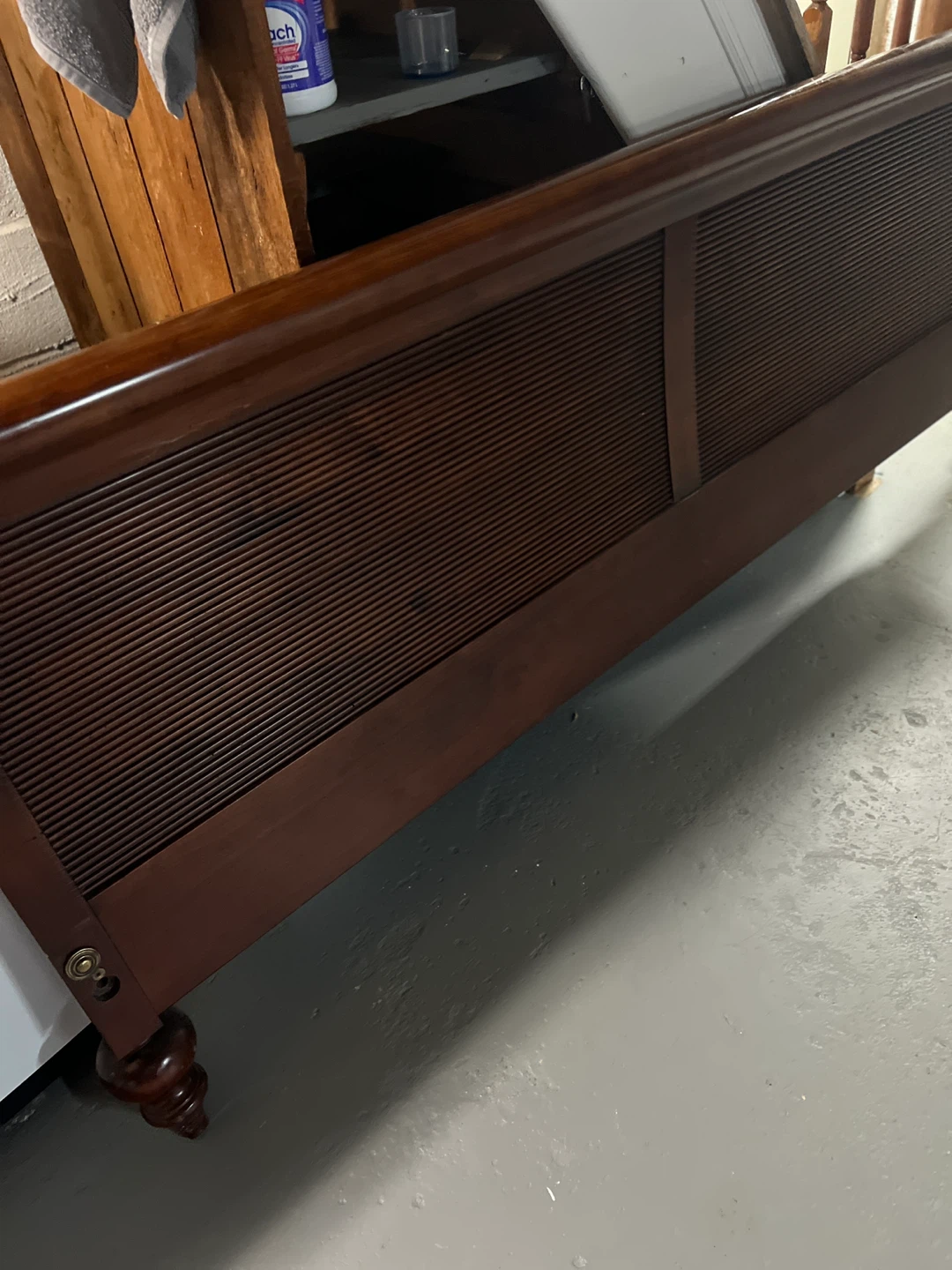 Ethan Allen king size sleigh bed frame - photo 3