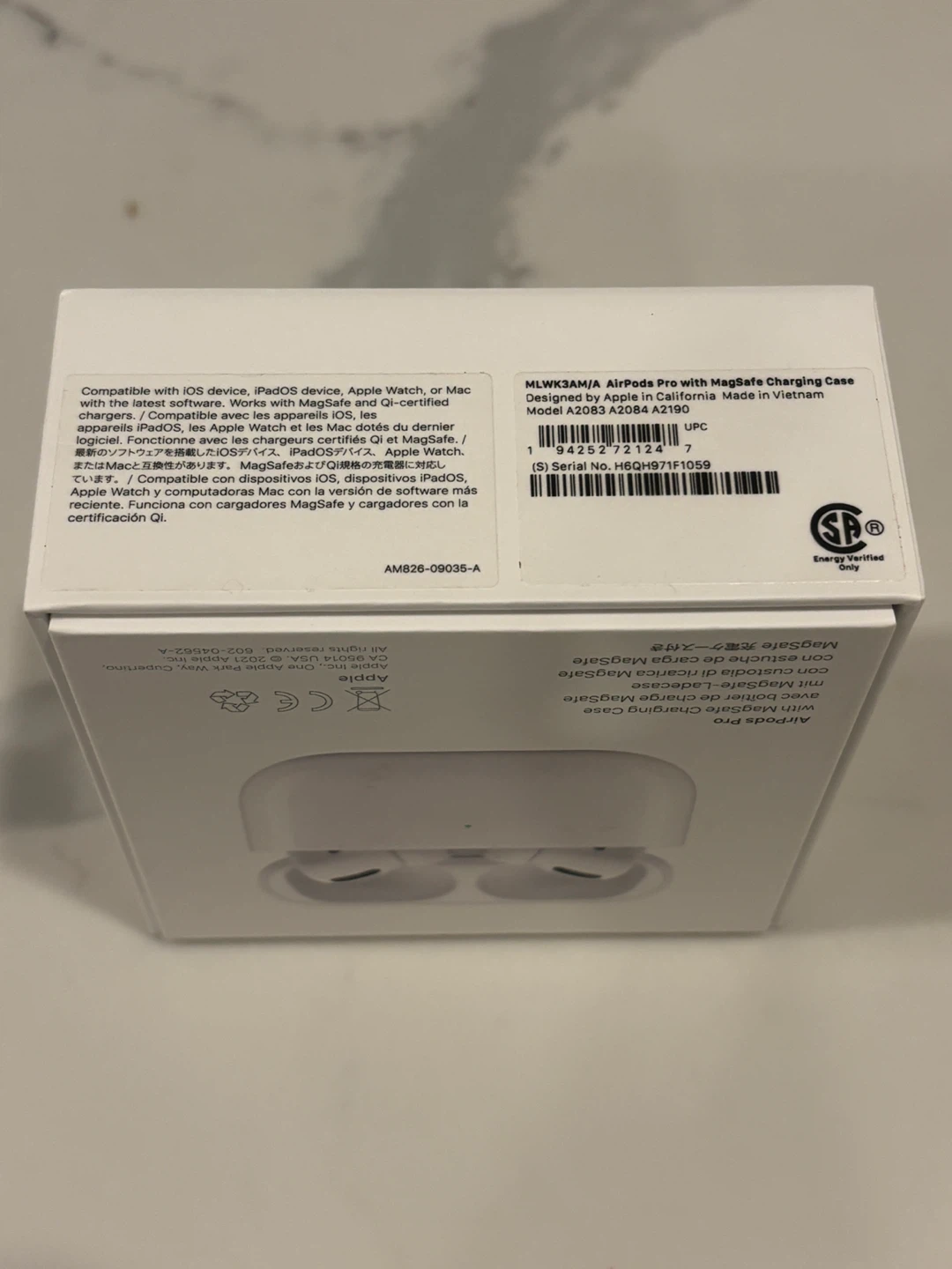 Apple AirPods Pro (1st Gen) – A2190 – Case + Box + Accessories - photo 2
