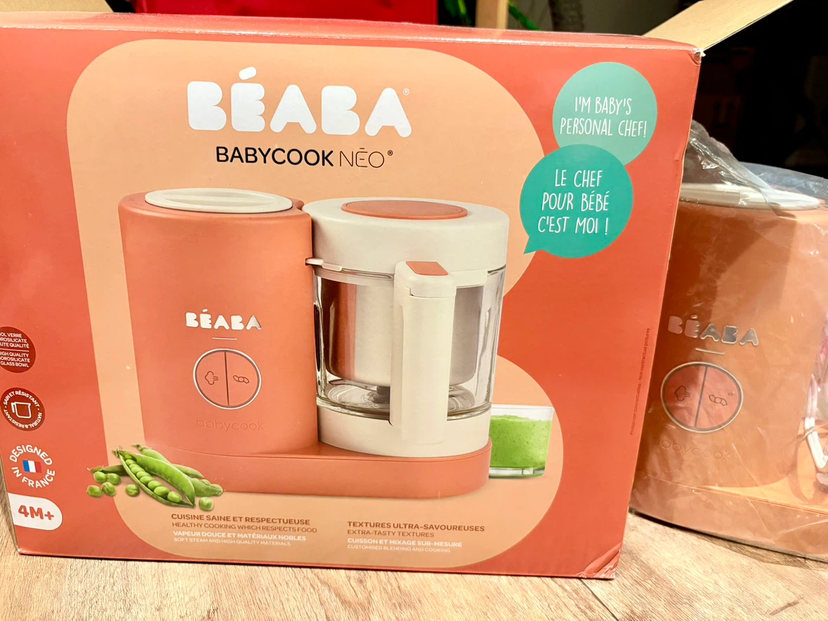 EUC BEABA Babycook Neo Baby Food Maker Steamer and Blender