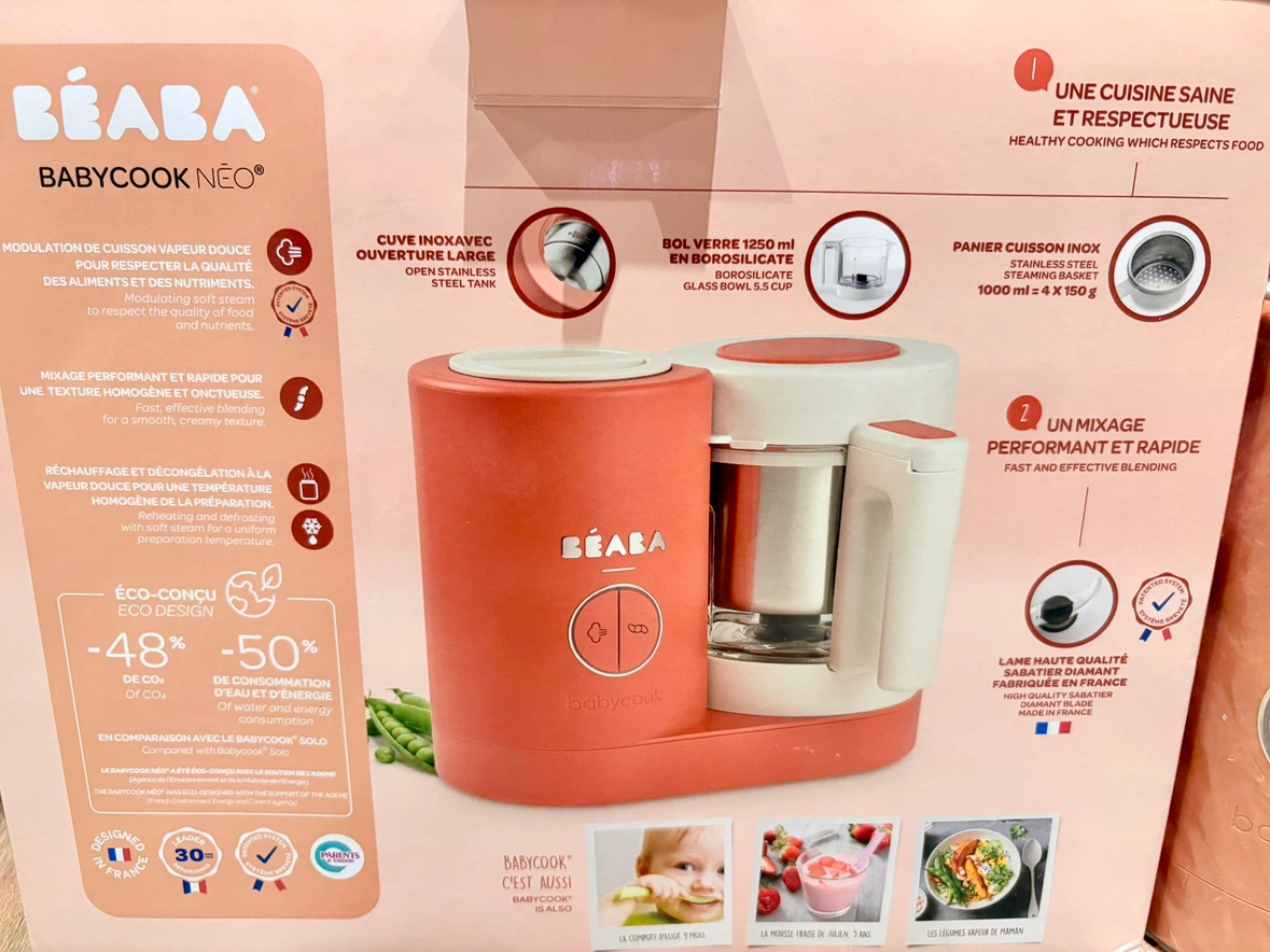 EUC BEABA Babycook Neo Baby Food Maker Steamer and Blender - photo 2