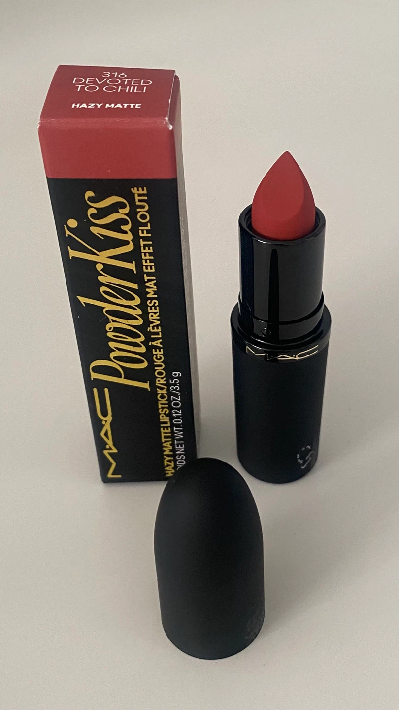 MAC Powder Kiss Lipstick - 316 Devoted to Chili