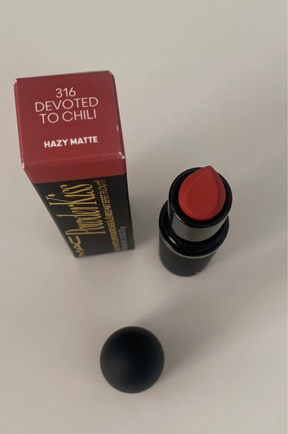 MAC Powder Kiss Lipstick - 316 Devoted to Chili - photo 3