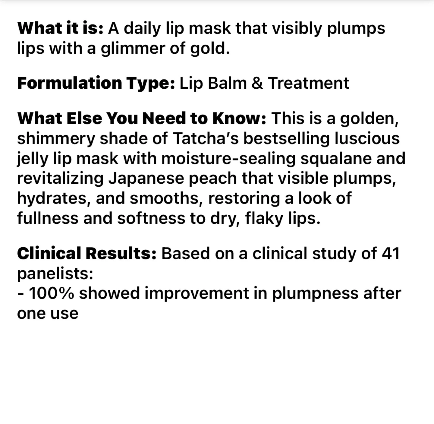 Tatcha The Kissu Lip Mask - photo 2