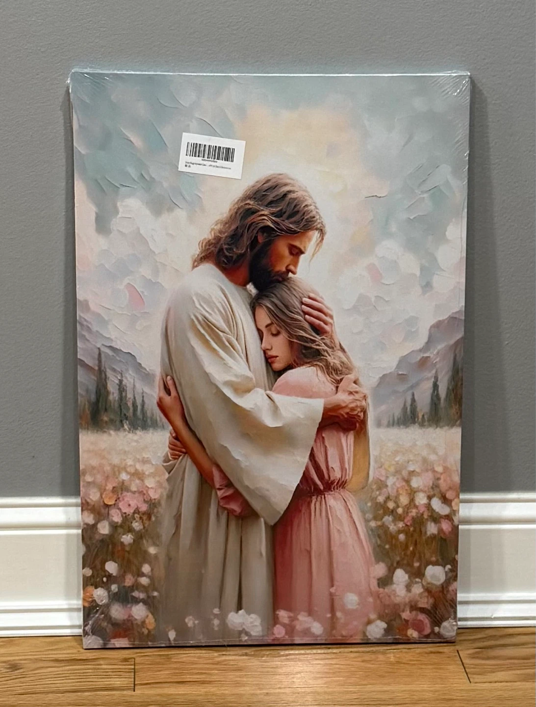 Jesus Hugging Woman Canvas Wall Art