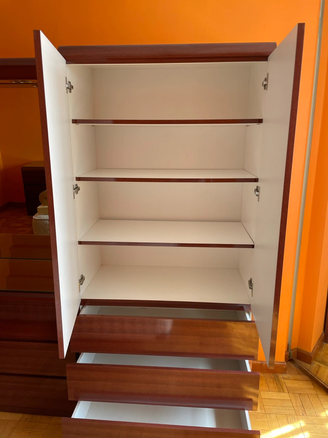 Formica Wardrobe with Drawers - photo 4