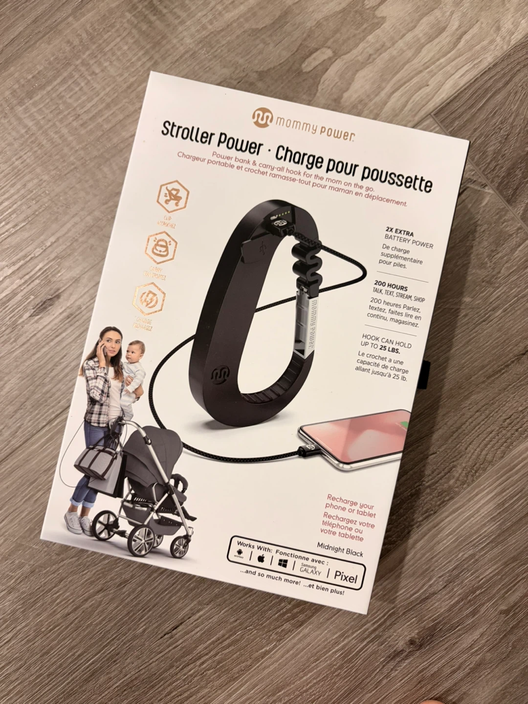 NEW: Power Stroller hook with Power Charge