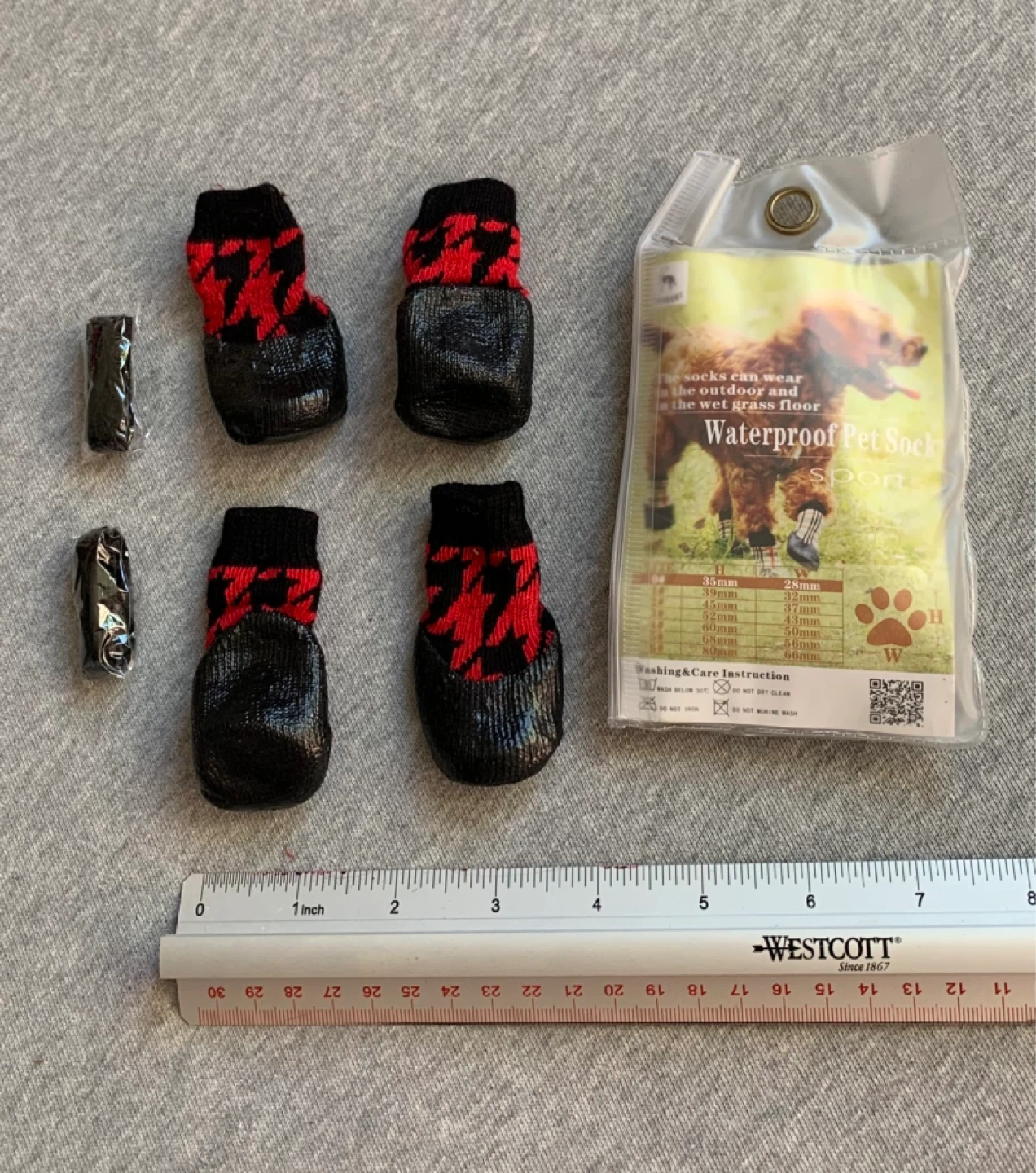 Small Waterproof Pet Socks Set - Brand New