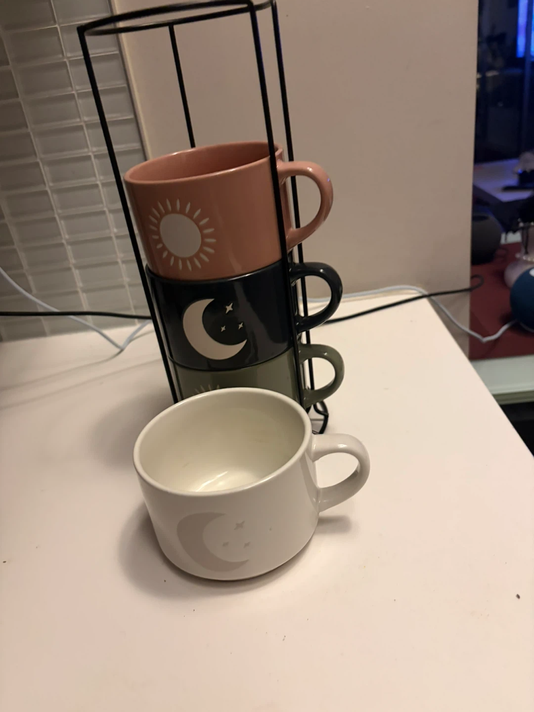 Set of 4 Mugs with Stand - photo 2