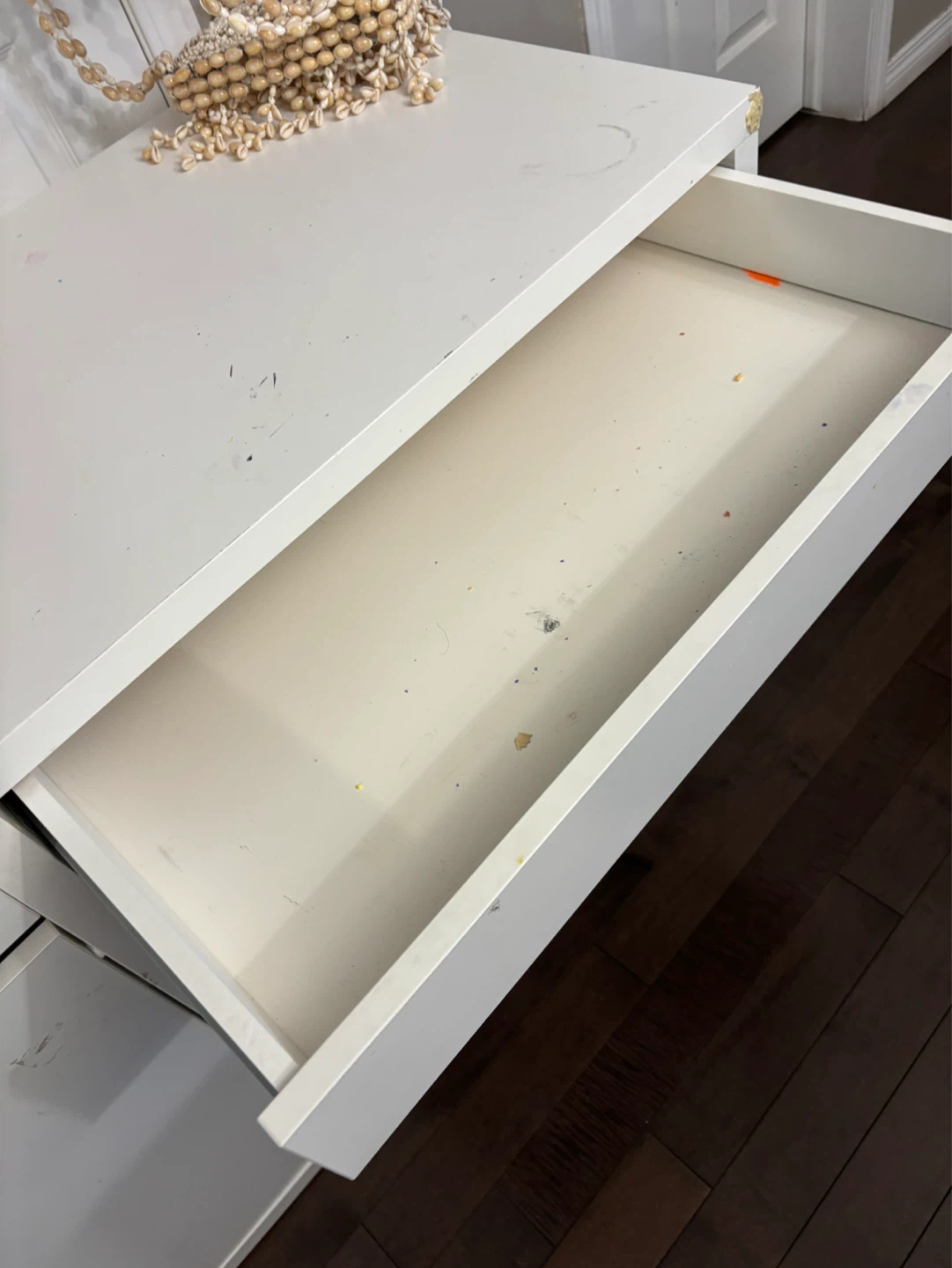 White Desk with Drawers and Cabinet - photo 5