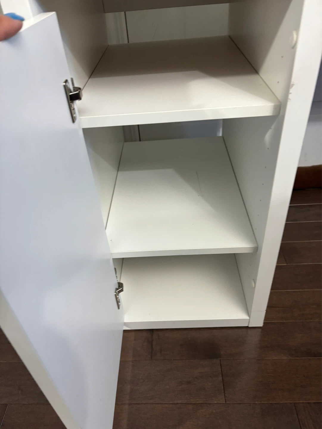 White Desk with Drawers and Cabinet - photo 3