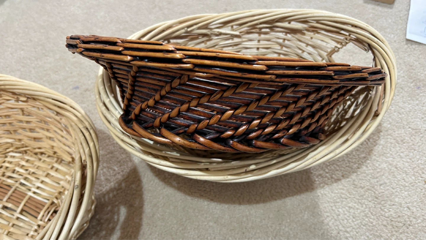Wicker Baskets - Set of 3 for $20 - photo 3