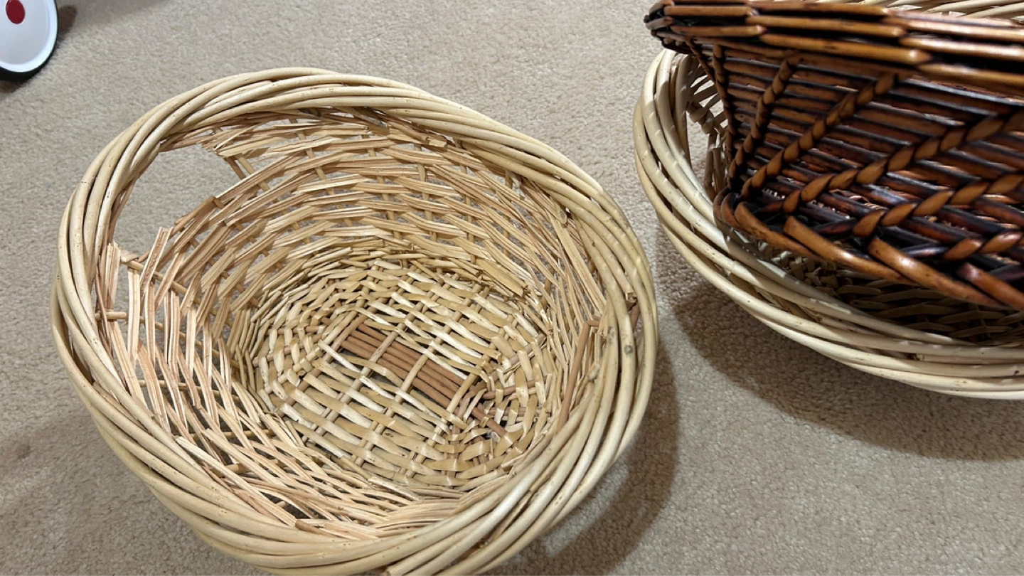 Wicker Baskets - Set of 3 for $20 - photo 2