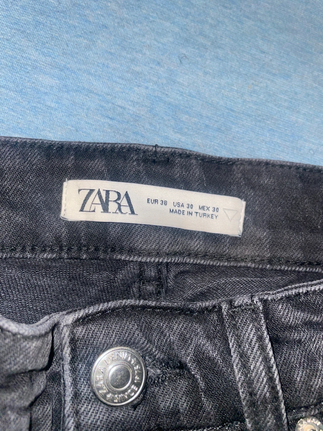 ZARA Black Distressed Jeans - photo 2