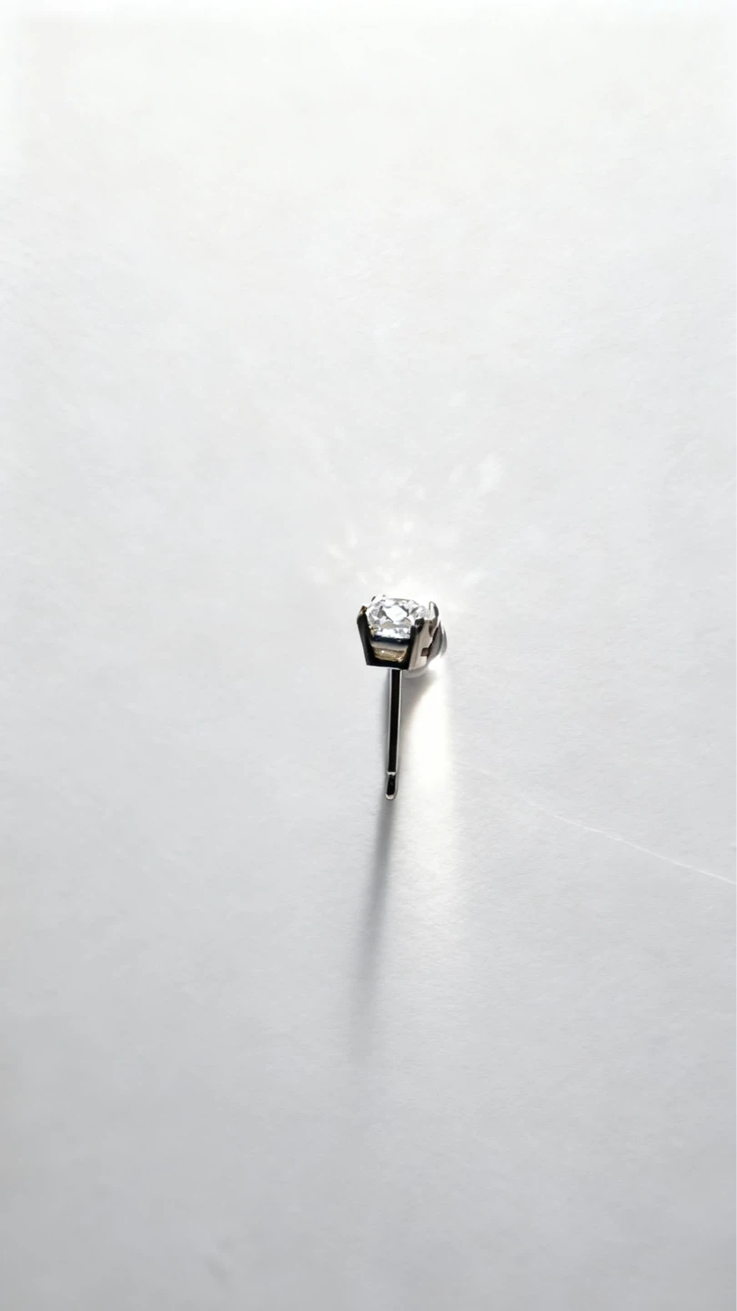 1 CTW VVS Lab Diamond Stud in 14K Yellow Gold - photo 4