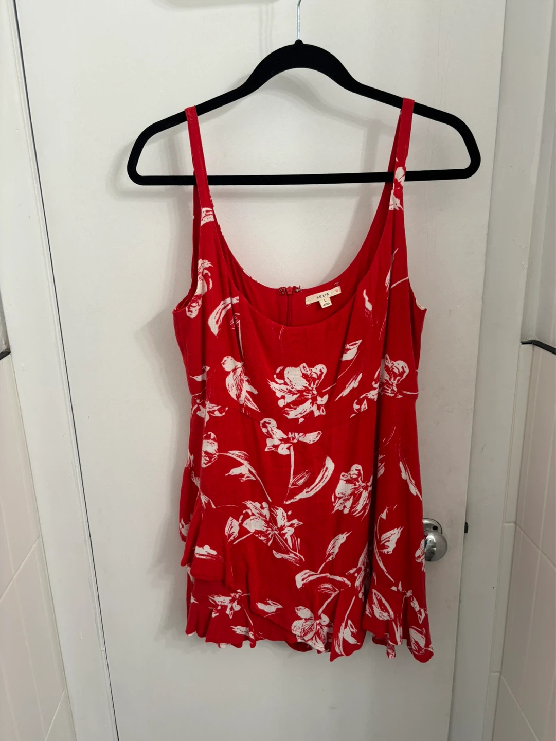 Le Lis Red Floral Mini Dress - photo 2