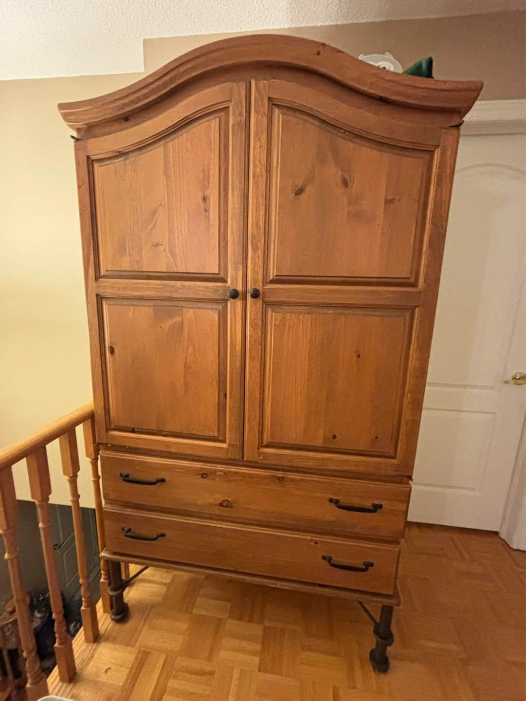 Wooden Armoire with Drawers - photo 2