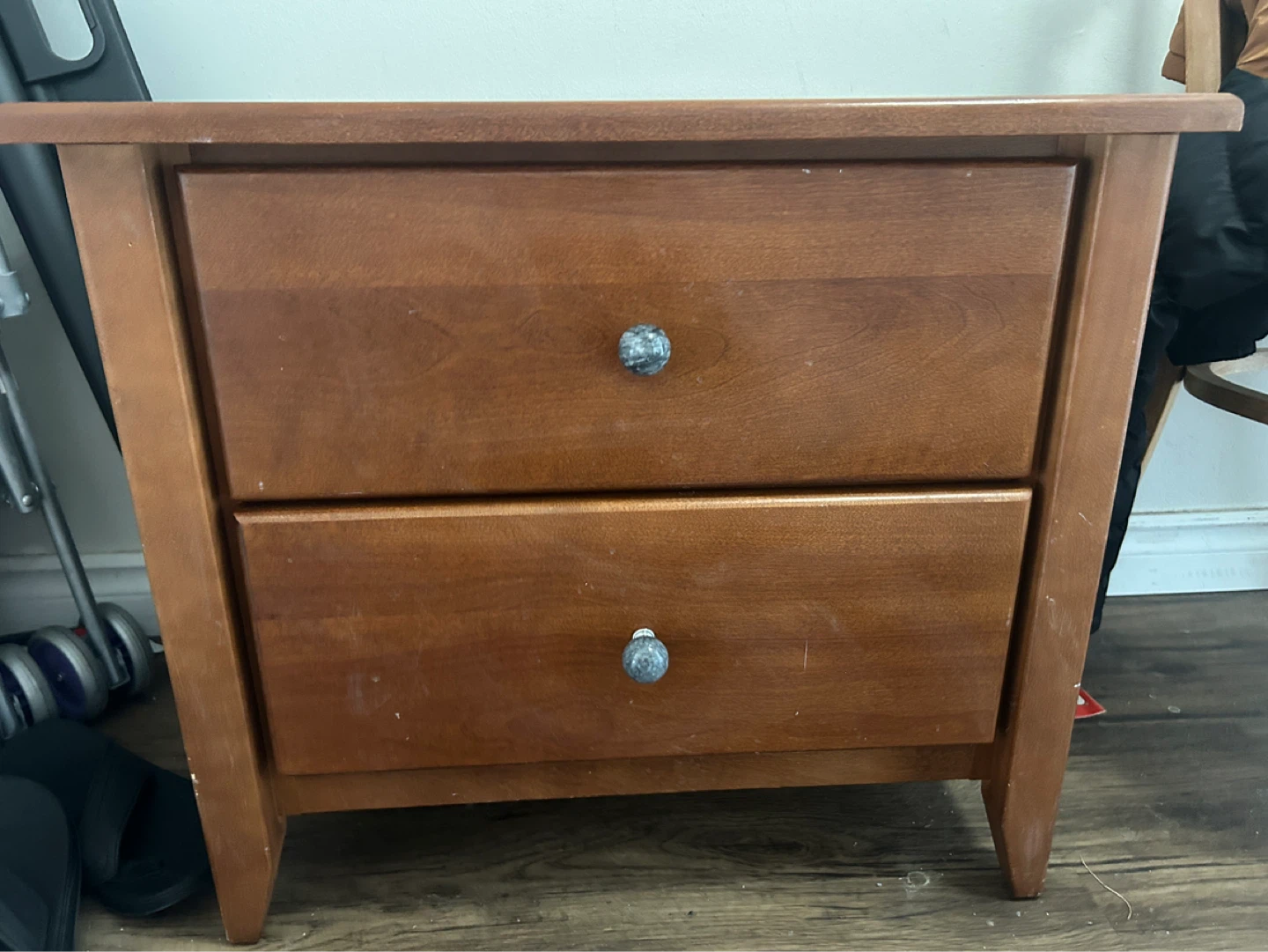 Moveout sale Wooden 2-Drawer Nightstand
