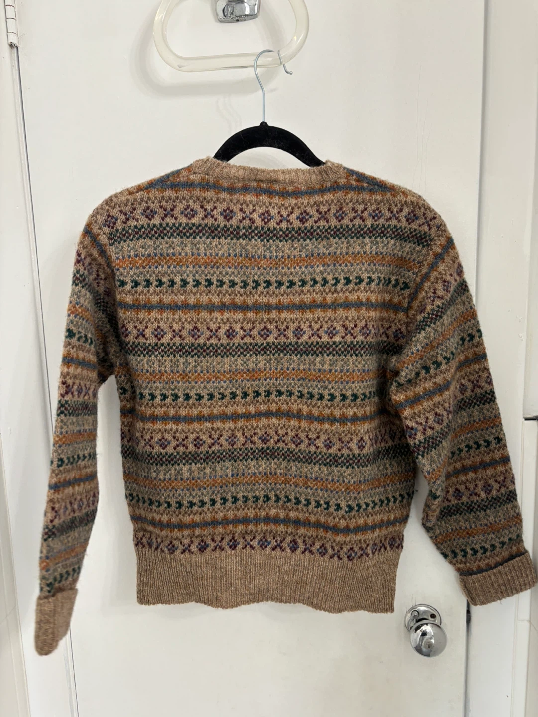 Laura Ashley 100% Wool Fair Isle Sweater Medium - photo 4